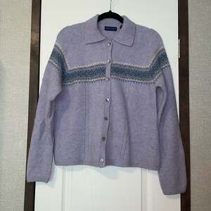 Karen Scott Pure Wool Cardigan Sweater cottagecore style